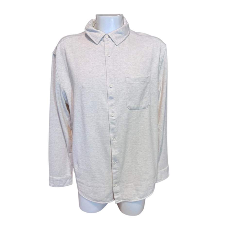 Men's VRST Button-Up Shirt XXL Beige